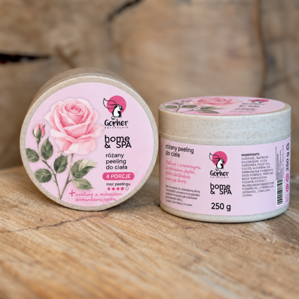 Peeling do ciała różany